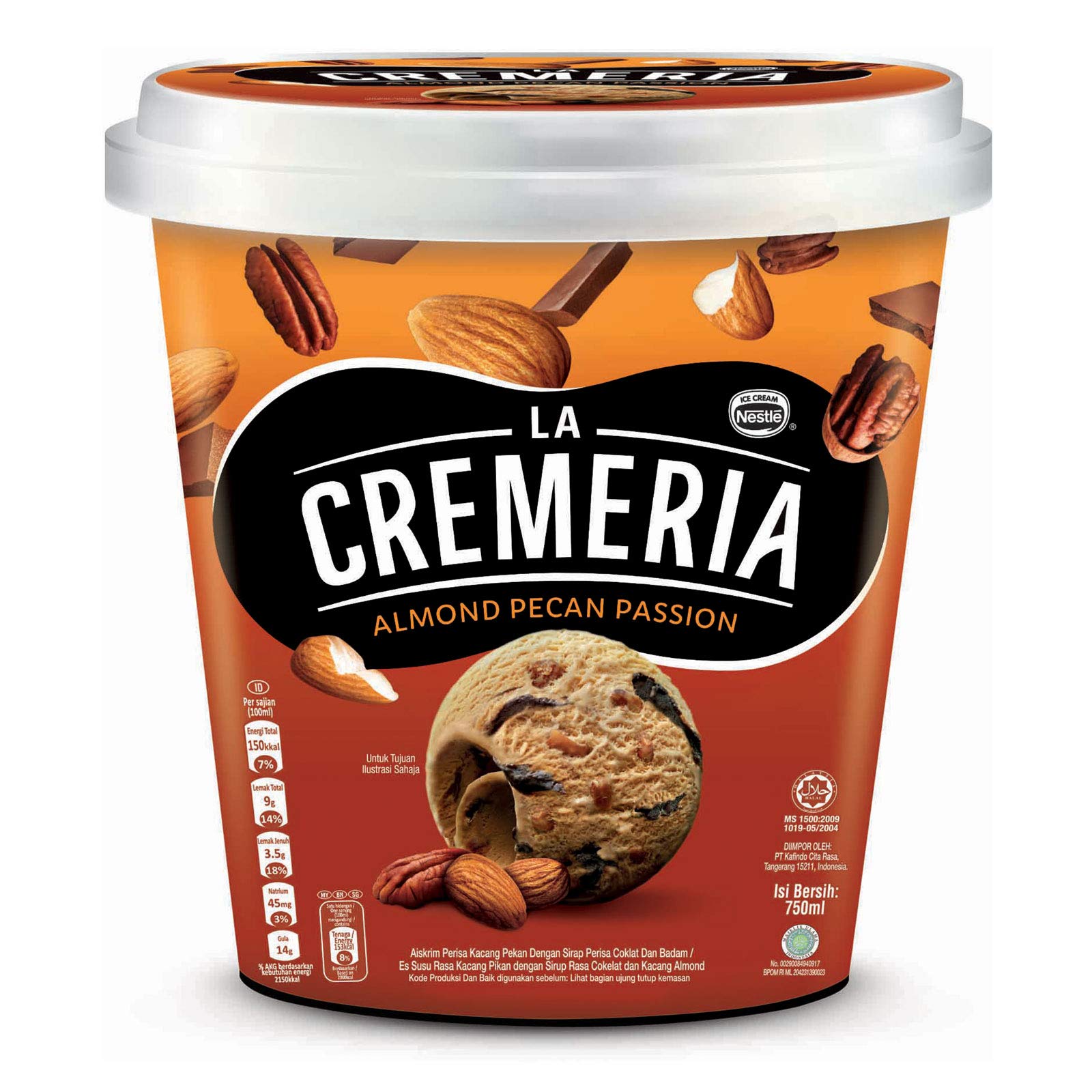 Nestle La Cremeria Almond Pecan Passion Ice Cream, Pecan - Frozen